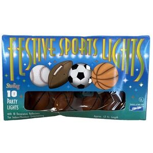 Sterling Festive Football  Sports Lights  Tested & Working 12 Ft Footballs